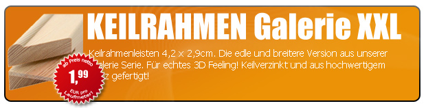 Keilrahmenleisten Galerie XXL 4cm