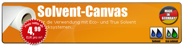 Kategorie Canvas Solvent-Canvas Leinwand